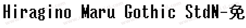 Hiragino Maru Gothic StdN字体转换